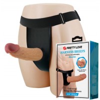 Мужской фаллопротез 17.5 см Pretty Love Harness Briefs Houston BW-022073N PL