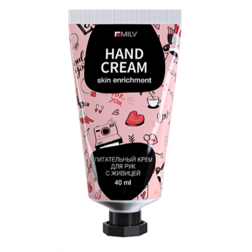 Крем для рук с живицей. Арт.18715. АРБУЗ. 40 мл Milv