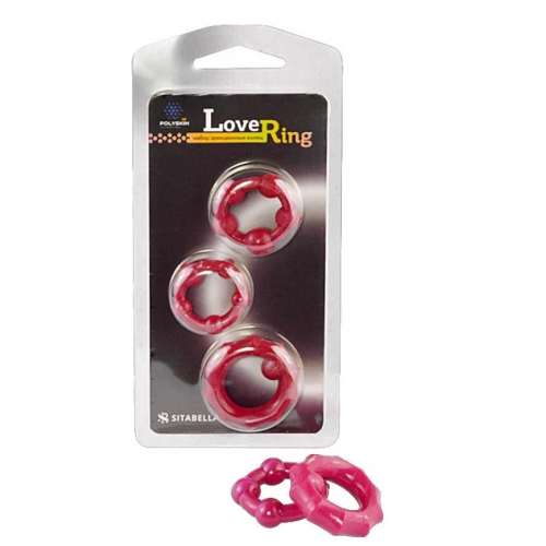 Набор эрекционных колец Love ring - 7 ( 3 кольца)
