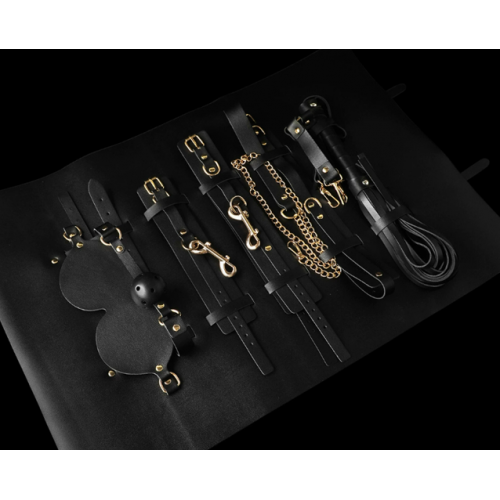 BDSM НАБОР Golden Black Slap