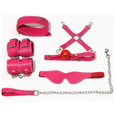 BDSM набор Красный с белой прошивкой для игр