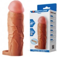 Удлиняющая смуглая насадка на пенис Bunion BI-026255-1 -21 см  PL