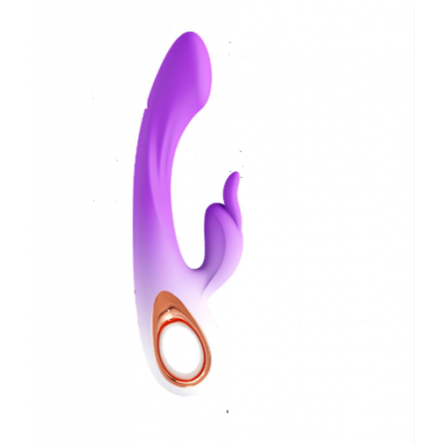 Вибростимулятор Bi color Macaroon Rabbit Violet