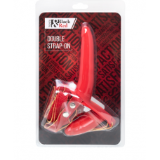 Страпон на креплении Black&Red by TOYFA, силикон, красный, 24 см