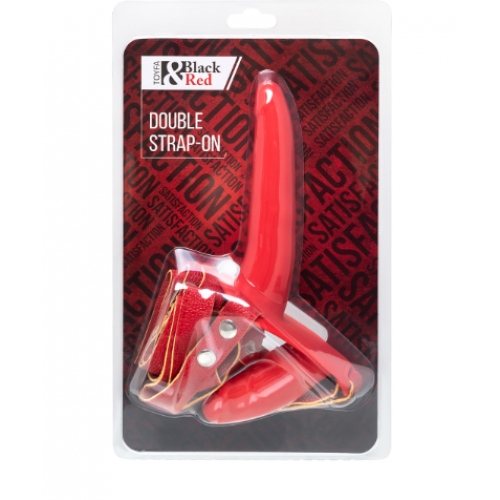 Страпон на креплении Black&Red by TOYFA, силикон, красный, 24 см