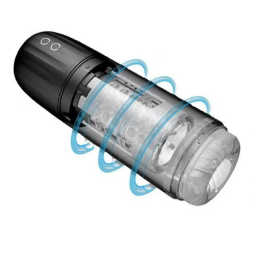 Мастурбатор Black Shadow с посасыванием, вибрацией