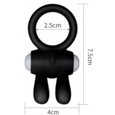 Эрекционное кольцо Clit black Banny (цвет из ассортимента)