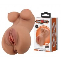 Мастурбатор в виде темнокожего туловища анус и влагалище Crazy bull BM-009247N-1 PL