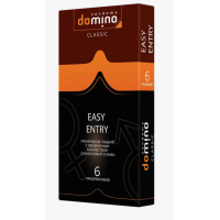 Презервативы DOMINO Easy entry c увеличенным количеством смазки - 6 шт.
