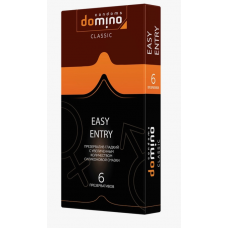 Презервативы DOMINO Easy entry c увеличенным количеством смазки - 6 шт.