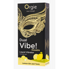 Жидкий вибратор DUAL VIBE! KISSABLE Lemon Gin and Tonic Orgie 15ml
