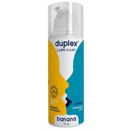 Лубрикант 3 в 1 Duplex - Banana (банан) с дозатором 50 ml