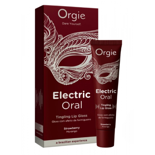 Оральный гель с вибрацией "ELECTRIC ORAL STRAWBERRY", Orgie