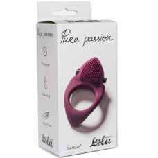 Эрекционное виброкольцо Pure Passion Sunset Wine red 1302-02lola