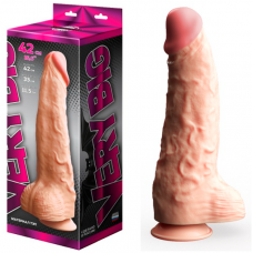  Фаллоимитатор неоскин СУПЕРГИГАНТ с присоской в коробке, 958503