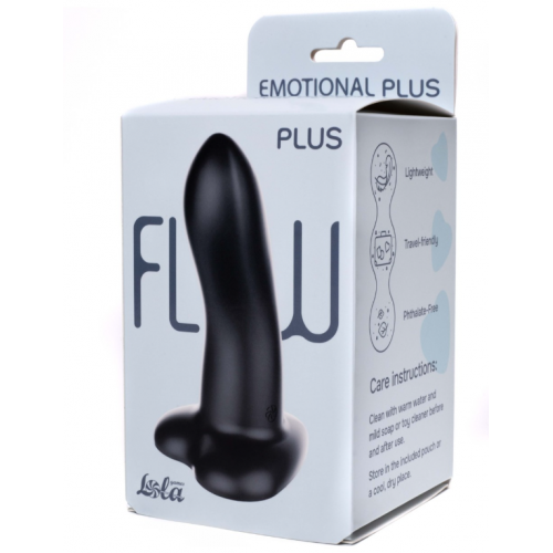 Дилдо Flow Emotional Black 13 x 4 см