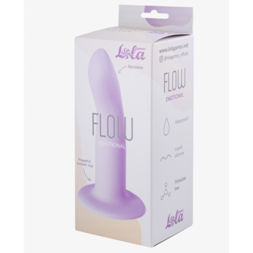 Дилдо Flow Emotional фиолетовый 13 см