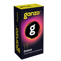 Презервативы Ganzo Extaze, точечно ребристые, латекс, 15 шт