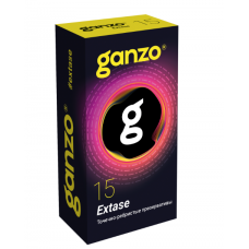 Презервативы Ganzo Extaze, точечно ребристые, латекс, 15 шт