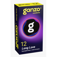 Презервативы Ganzo Long Love, с анестезирующим эффектом, латекс, 12 шт