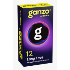 Презервативы Ganzo Long Love, с анестезирующим эффектом, латекс, 12 шт