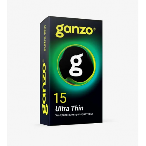 Презервативы Ganzo Ultra thin, 15 шт