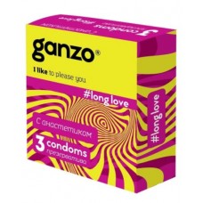 Презервативы с анестетиком для продления удовольствия Ganzo Long Love - 3 шт.