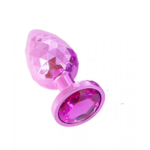 Анальная ювелирка Geometri Pink M (цвет камня в ассортименте)
