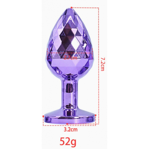 Анальная ювелирка Geometri Purple S (цвет камня в ассортименте)