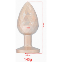 Анальная ювелирка Geometri gold L (цвет камня в ассортименте)