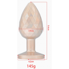 Анальная ювелирка Geometri gold L (цвет камня в ассортименте)