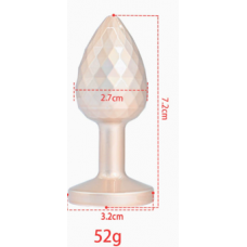 Анальная ювелирка Geometri gold S (цвет камня в ассортименте)