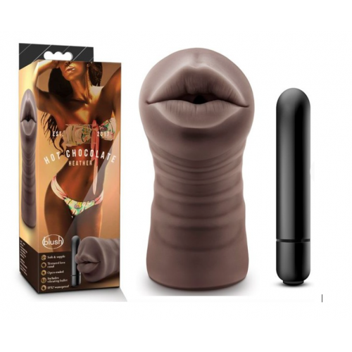 Мастурбатор Рот Hot Chocolate с вибрацией BL-73526