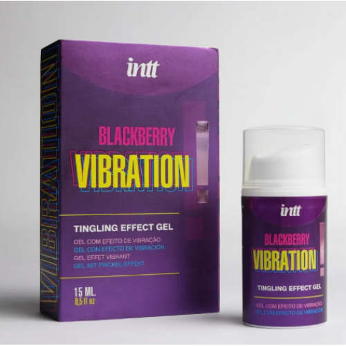Гель с эффектом вибрации Intt Blackberry Vibration 15ml (ежевика)