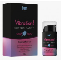 Гель Intt с эффектом вибрации Cotton Candy Black (сладкая вата)