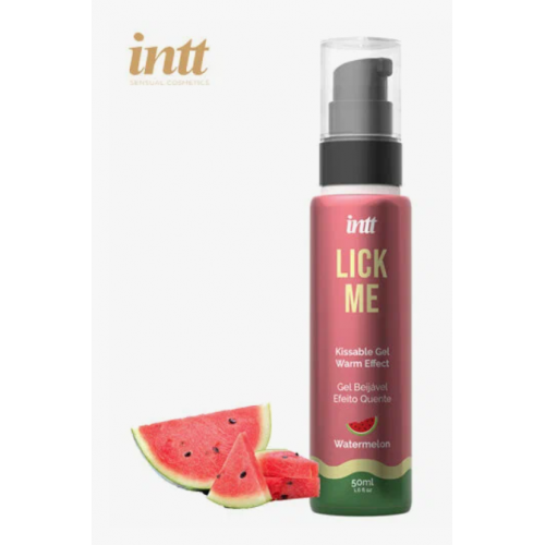 Intt Массажный гель LICK ME арбуз, 50 мл