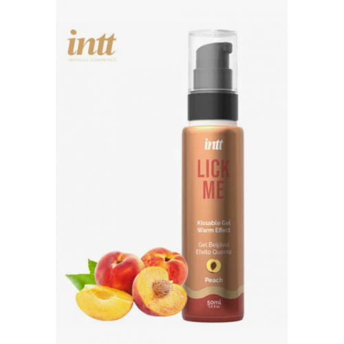 Intt Массажный гель LICK ME персик, 50 мл