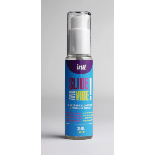 Intt Лубрикант с эффектом вибрации Slide and Vibe, 35 мл