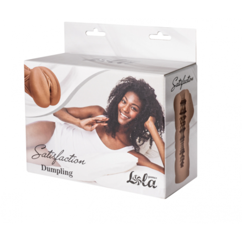 Кофейный мастурбатор-вагина Dumpling Lola