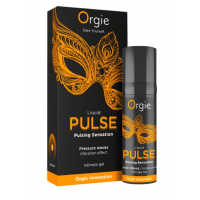Жидкий вибратор с эффектом пульсации "LIQUID PULSE Ice Caramel", Orgie