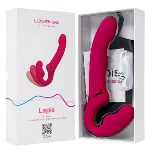 Страпон LOVENSE Lapis, красный