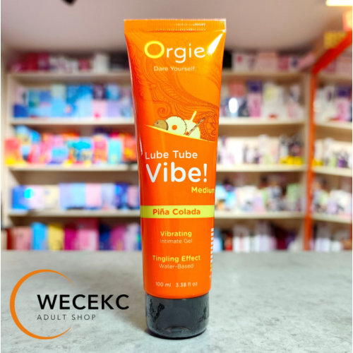 Возбуждающая смазка со вкусом Пина Колада Orgie LUBE TUBE VIBE - MEDIUM 100 ml