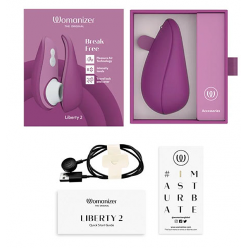 Вакуумно-волновой массажер Womanizer Liberty 2 purple