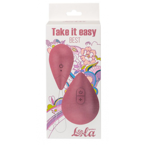 Розовое виброяйцо 6см с пультом ДУ Lola Games Take It Easy Best 9021-02lola wms
