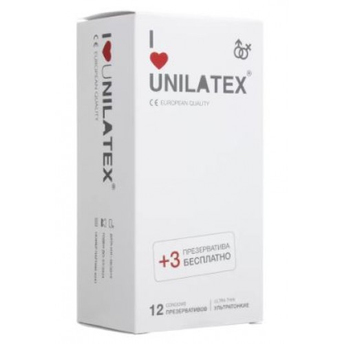 Презервативы I Love Unilatex 1 ШТУКА Ультратонкие