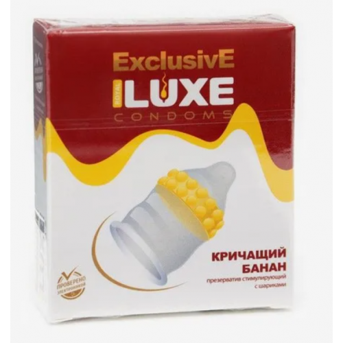Luxe Кричащий банан Презервативы 1 шт