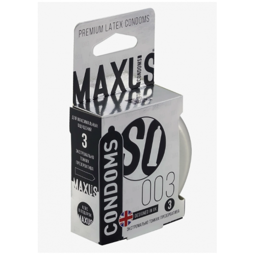 Презерватив Премиум MAXUS 003 экстремально тонкие (жб коробка)