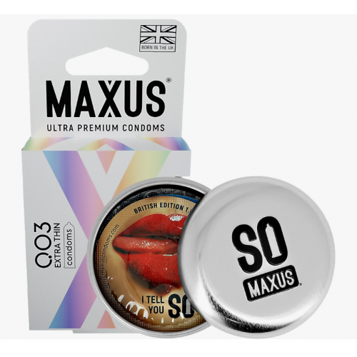 Презерватив Премиум MAXUS 003 экстремально тонкие (жб коробка)