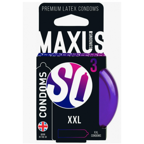 Презерватив Премиум MAXUS XXL - большого размера (жб коробка)