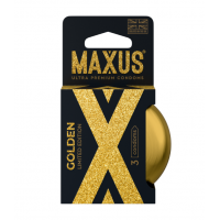 Презервативы Maxus Golden (золотые) - 3 шт.